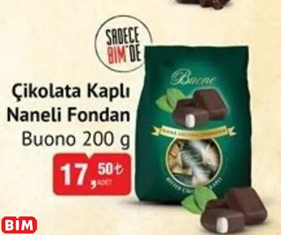 BUONO  ÇİKOLATA KAPLI NANELİ FONDAN